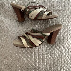 Dries Van Noten leather and suede sandals EU 38 Made in Italy.